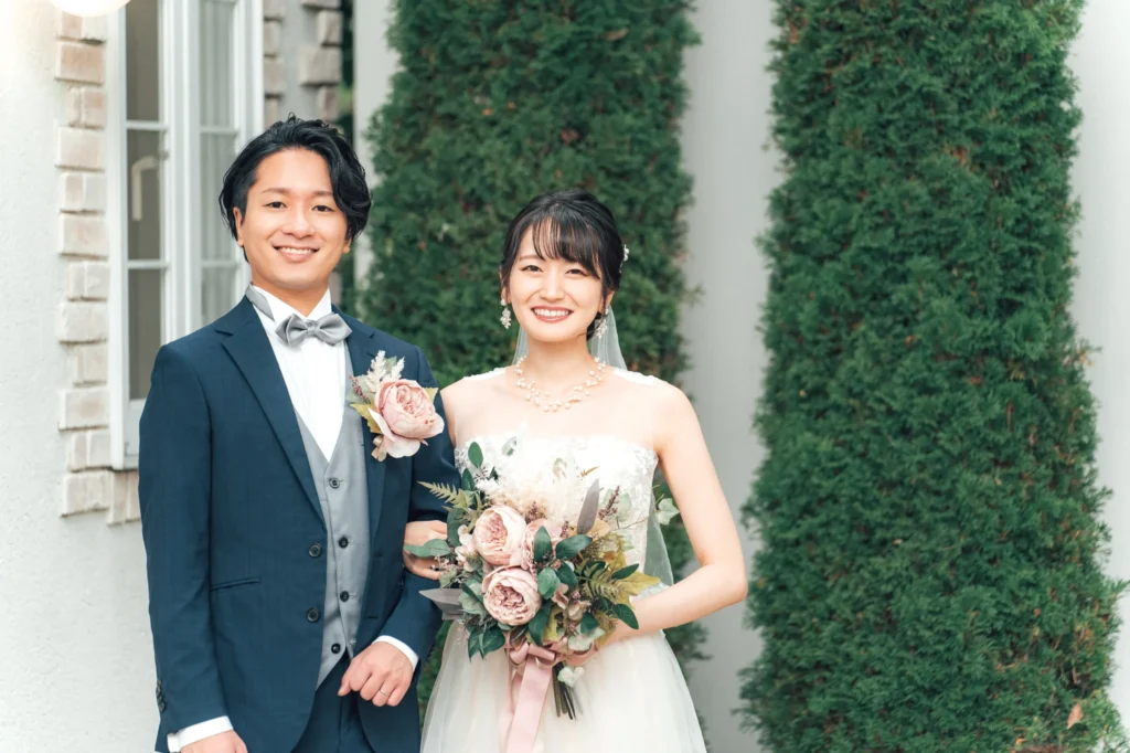 新婦と新郎