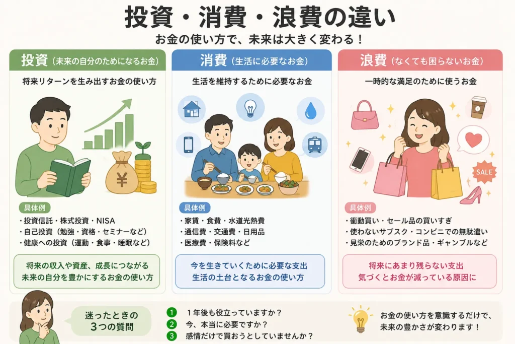 投資・消費・浪費の違い