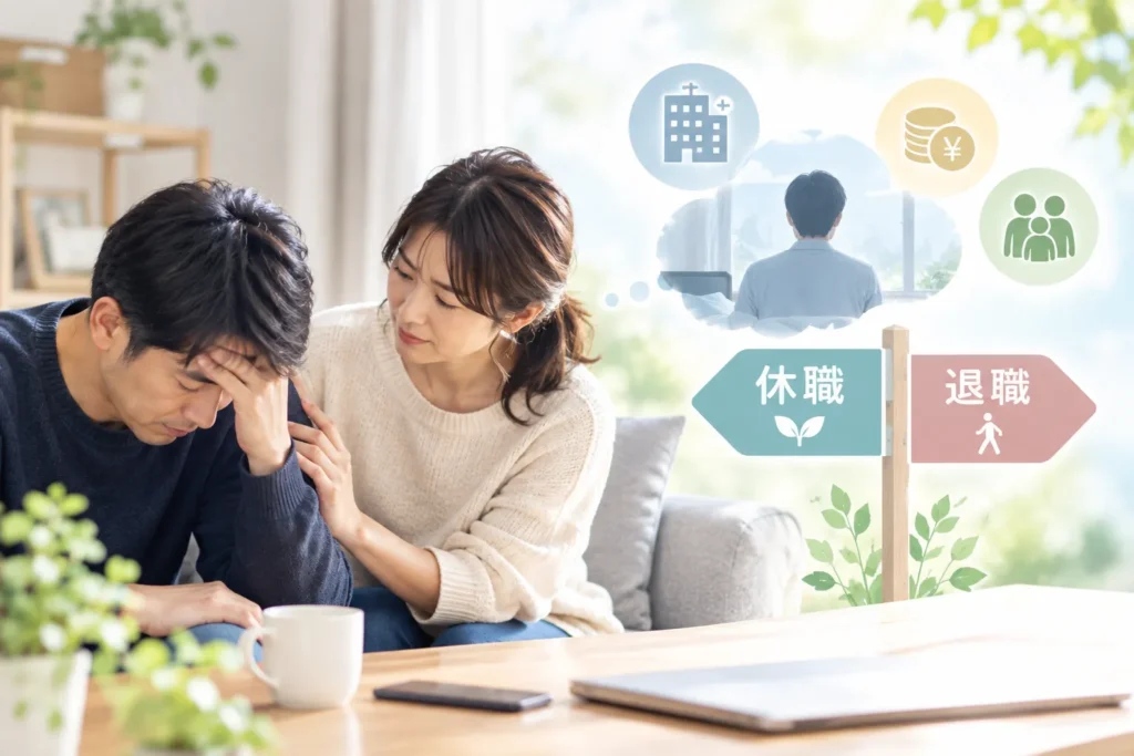 寄り添う夫婦