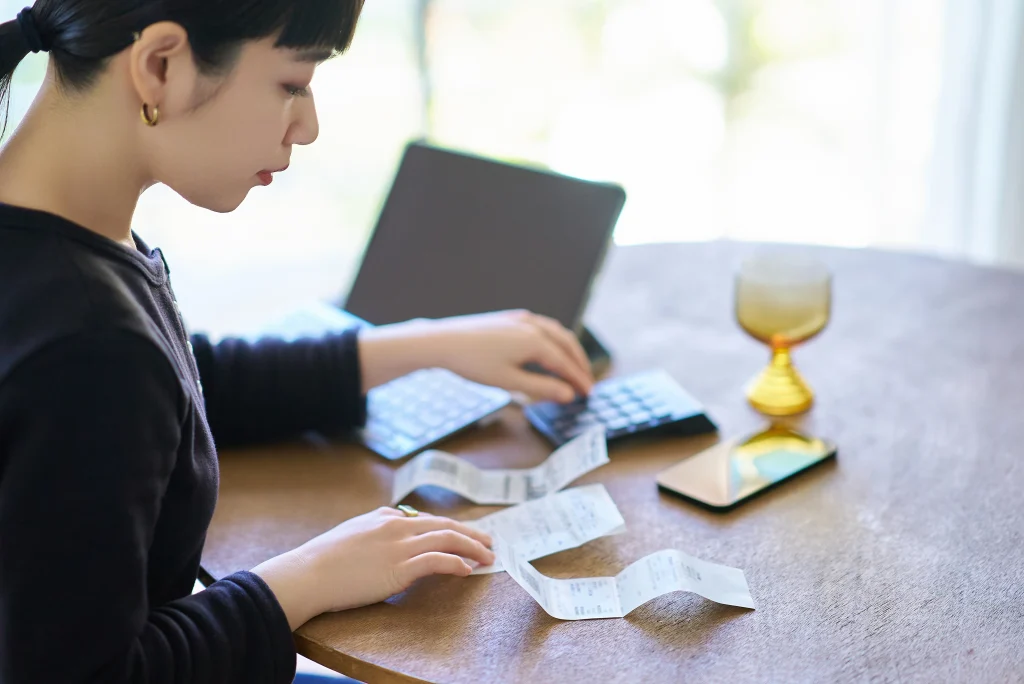 レシートを整理する