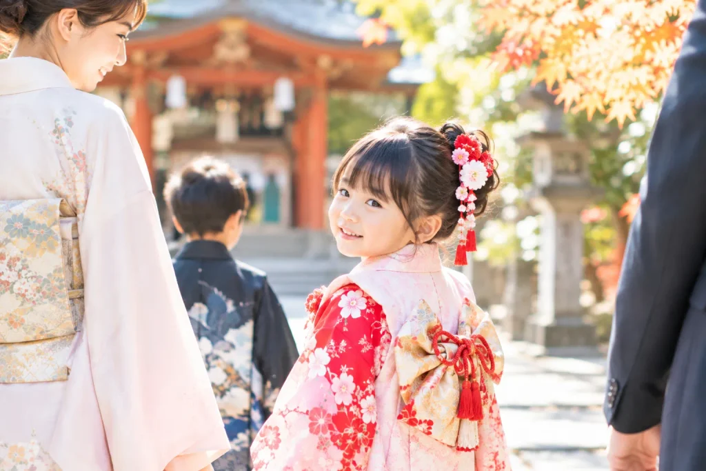 着物を着た少女