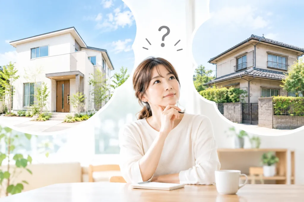 新築か中古か、住まい選びの思案